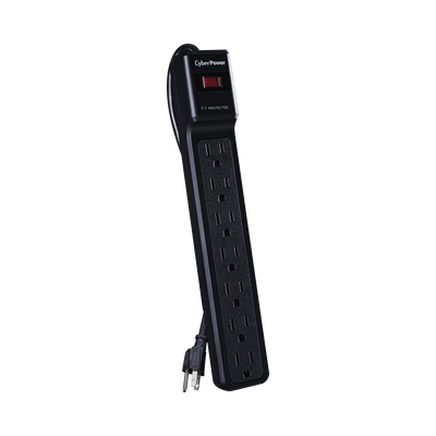 CYBERPOWER - Multicontacto Con Supresor de Picos, Voltaje de Entrada 125 Vca NEMA 5-15P, Con 7 Salidas NEMA 5-15R, 1500 Joules