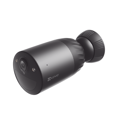 EZVIZ - Cámara WIFI / 4K / Batería Recargable Compatible con Panel Solar CS-CMTSOLARPANEL-E/ 2.8mm / Conector Tipo C / Audio Dos Vías / Visión Nocturna en Color / Protección IP65/ Ranura para Memoria 512 GB