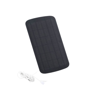 EZVIZ - Panel Solar Para Recargar Cámara de Batería Mod. CSBC1C / Evite Desmontar la Cámara para Recargar su Batería / Conector tipo miniusb.