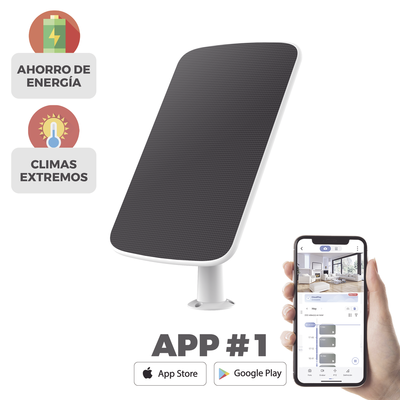 EZVIZ - Panel Solar Conector tipo C / Para Recargar Cámaras de Batería / Compatible con CS-EB8/4G / CS-HB8 / CS-EB3 / CS-BC1C