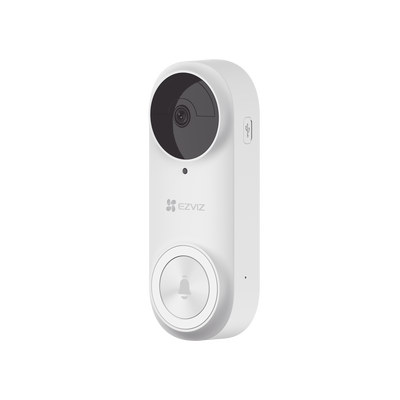 EZVIZ - Timbre con Cámara Wi-Fi (Doorbell) de Batería Recargable  / Libre de Cables / Uso Exterior Con Protección (IP65) / Cámara 3 Megapíxel / Llamada a la App / Incluye Timbre Para Interior Con Timbres Seleccionables / Ranura