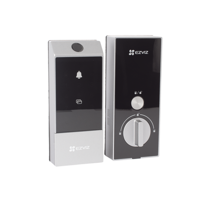 EZVIZ - Cerradura Inteligente / Apertura Remota / Huella / Tag / Llave Mecanica / Contraseña Temporal Ideal Para Airbnb /  Modo de Privacidad / Alerta en caso de Forzado / Control Remoto desde la App / Uso Interior
