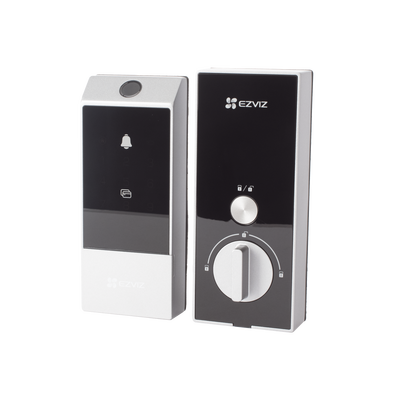 EZVIZ - Cerradura Inteligente / Desbloqueo Múltiple / Wi-Fi 2.4 GHz / Panel Frontal 160 x 67 x 25 mm / Anti-Bloqueo Automático / Uso Interior