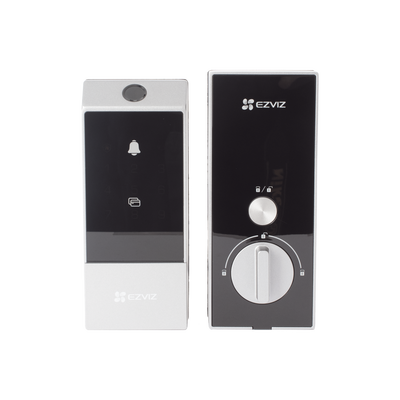 EZVIZ - Cerradura Inteligente / Apertura Remota / Huella / Tag / Llave Mecanica / Contraseña Temporal Ideal Para Airbnb /  Modo de Privacidad / Alerta en caso de Forzado / Control Remoto desde la App / Uso Interior