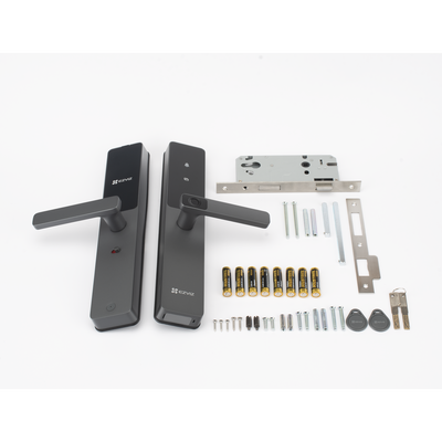 EZVIZ - Cerradura Inteligente / Cerrojo Tipo Americano / Wi-Fi / Bluetooth  /  Códigos Temporales Para Visitantes / Lectura de Huella / Lectura de Tag / Contraseña /  Botón para Timbrar / Apertura remota desde la APP /  No Requiere Hub