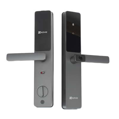 EZVIZ - Cerradura Inteligente / Wi-Fi / Bluetooth  / Códigos Temporales Para Visitantes / Lectura de Huella / Lectura de Tag / Contraseña /  Botón para Timbrar / Apertura Remota /  Alarma Anti-intrusión /  No Requiere HUB