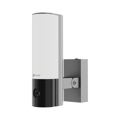 EZVIZ - Cámara IP 4 Megapíxel / Wi-Fi / Lampara Integrada / Audio de dos vías / Imágen Nocturna a Color / Detección Humana / Audios Personalizables  / Uso Exterior con Protección