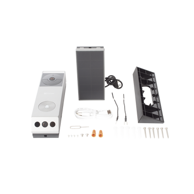 EZVIZ - Doorbell de Batería Recargable con Transformador de 5Vcc o Panel Solar (Incluye Panel) / 3 megapíxel / Doble Lente / Protección IP65 / Audio de Dos Vías