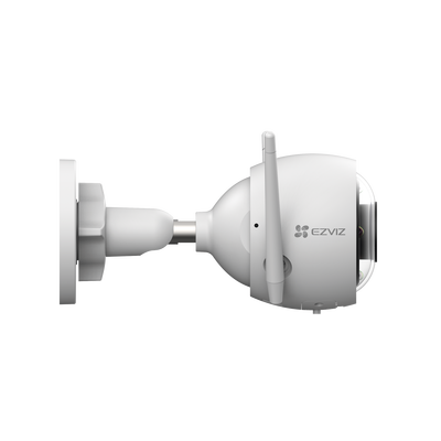 EZVIZ - Bala WiFi / 3 Megapixel (2K) / Detección humana / Detección De Vehiculo / Alertas de Voz Personalizables / Sirena / Luz Parpadeante / Colores en Oscuridad / Micro SD / Uso En Exterior