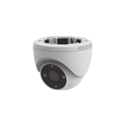 EZVIZ - Domo IP 3 Megapíxel (2K) / Wi-Fi / Sirena y Estrobo /Audio de Dos Vías / Detección Humana y Vehiculo / Notificación Push / Audios Personalizables / Ranura Para Memoria hasta 512GB / Uso en Exterior IP67