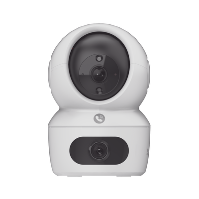 EZVIZ - Cámara PT / Doble Lente (4 MP + 4MP) / 4 Megapíxel / Wi-Fi / IA Detección Humana / Visión Nocturna a Color / Audio Bidireccional / Doble Banda 2.4 / 5GHz / WiFi 6 / Uso en Interior / Vision Nocturna Inteligente (Color 27/4)