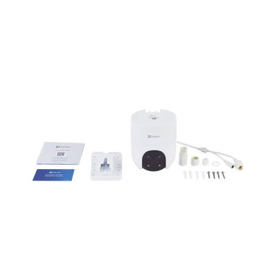EZVIZ - Camara PT WiFi / 2 Megapixel /  Cobertura 360° / Detección humana / Seguimiento Inteligente / Sirena / Luz Parpadeante / Colores en Oscuridad / Micro SD / Audio de Dos Vías / Exterior Con Protección