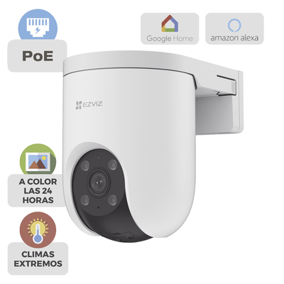 EZVIZ - Cámara PT PoE Estandar Af / 3 Megapixel  / Movimiento Panorámico de 360° / Preset / Seguimiento Inteligente / Detección Humana / Audio de Dos Vías