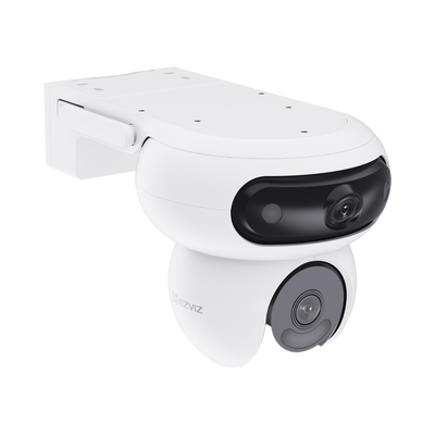 EZVIZ - Cámara Doble Lente PT / Rotación en Ambos Lentes / Wi-Fi / 4MP+ y 4MP (Resolución 8 Megapixel ) / Auto Seguimiento Inteligente / Visión Color Nocturna