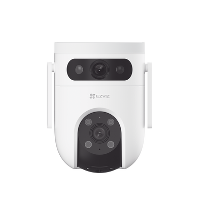 EZVIZ - Cámara PT Doble Lente / 6 Megapixel (3MP+3MP) / IA Detección Humana y Vehiculo / Vision Nocturna a Color / Vista Simultánea de camara PT y Cámara Fija / Proteccion IP65 / Audio Bidireccional