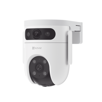 EZVIZ - Cámara PT Doble Lente / 6 Megapixel (3MP+3MP) / IA Detección Humana y Vehiculo / Vision Nocturna a Color / Vista Simultánea de camara PT y Cámara Fija / Proteccion IP65 / Audio Bidireccional
