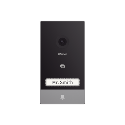 EZVIZ - Videoportero IP Conexión a 2 Hilos / Con Monitor Wi-Fi para Interior / Frente de Calle  IP65 Uso En Exterior Debe Tener Protección / Cámara 3 Megapíxel / Llamada a la App / Apertura remota  / Apertura de 1 Puerta y un 1 Porton