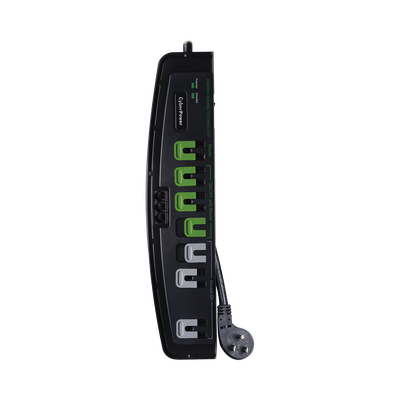 CYBERPOWER - Multicontacto Con Supresor de Picos, Voltaje de Entrada 125 Vca NEMA 5-15P, Con 7 Salidas NEMA 5-15R, 2250 Joules, Protección RJ11
