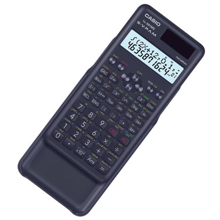 CASIO - Calculadora Cientifica Casio mas de 400 funciones FX-991MS-2 para preparatoria y universidad negra 2 lineas SVPAM