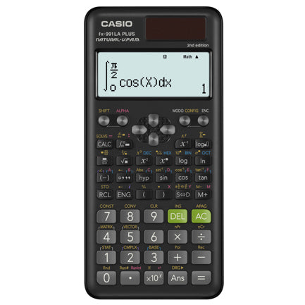 CASIO - Calculadora Cientifica Casio mas de 415 funciones FX-991LAPLUS2 para preparatoria y universidad negra 4 lineas VPAM