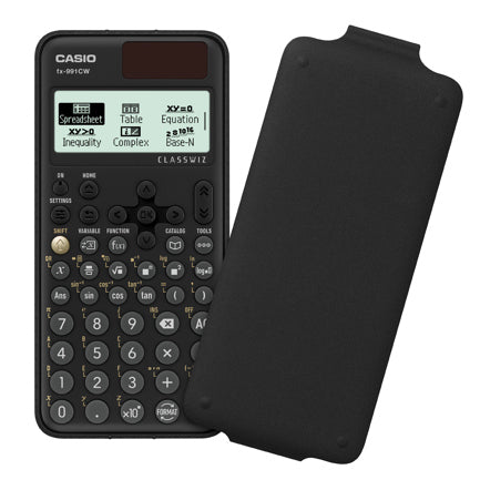 CASIO - Calculadora Cientifica Casio mas de 540 funciones FX-991CW para preparatoria y universidad negra 4 lineas codigo QR