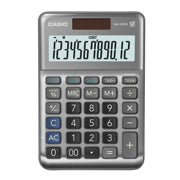 CASIO - Calculadora de Escritorio Casio MS-120FM 12 digitos gris metalico calculo de costo venta y margen doble alimentacion