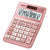 CASIO - Calculadora de Escritorio Casio MS-120FM-PK de 12 digitos rosa metalico costo venta y margen doble alimentacion