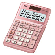 CASIO - Calculadora de Escritorio Casio MS-120FM-PK de 12 digitos rosa metalico costo venta y margen doble alimentacion