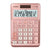 CASIO - Calculadora de Escritorio Casio MS-120FM-PK de 12 digitos rosa metalico costo venta y margen doble alimentacion