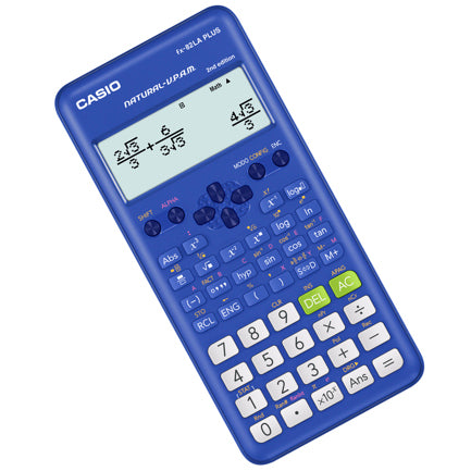CASIO - Calculadora Cientifica Casio mas de 250 funciones FX-82LAPLUS2 para primaria y secundaria azul 4 lineas VPAM