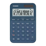CASIO - Calculadora Casio MS-20YC-NY Color Azul Marino De 12 Dígitos Pantalla Extragrande Solar Y Batería