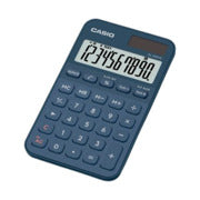 CASIO - Calculadora Casio De Bolsillo SL-310YC-NY Color Azul De 10 Dígitos Pantalla Extragrande Solar Y Batería
