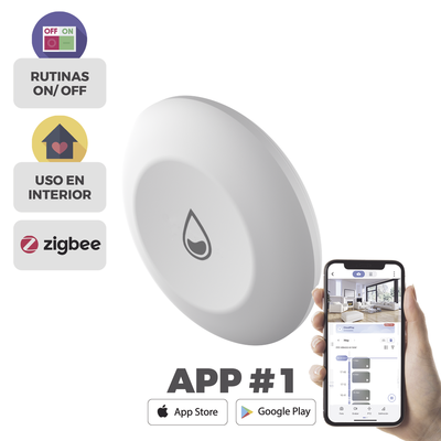 EZVIZ - Sensor  _Inteligente para Detectar Fuga de Agua Inalámbrico / Requiere el Hub CS-A3 / Se Vincula Mediante Zigbee