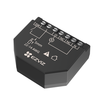 EZVIZ - Relevador Wi-Fi  Inteligente / Ideal Para Control de Iluminación / 1 Salida para un Apagador / Control Remoto / Horarios Personalizados / Registro de Consumo