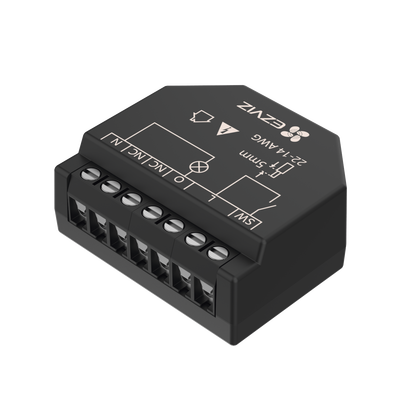EZVIZ - Relevador Wi-Fi  Inteligente / Ideal Para Control de Iluminación / 1 Salida para un Apagador / Control Remoto / Horarios Personalizados / Registro de Consumo