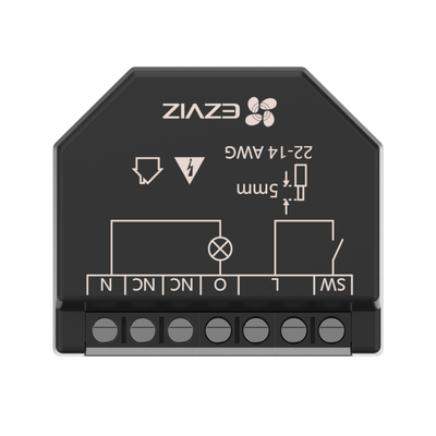 EZVIZ - Relevador Wi-Fi  Inteligente / Ideal Para Control de Iluminación / 1 Salida para un Apagador / Control Remoto / Horarios Personalizados / Registro de Consumo