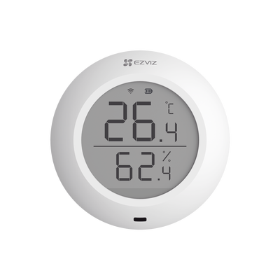 EZVIZ - Sensor de Temperatura y Humedad / Compatible con Hub CS-A3 / Protocolo Zigbee