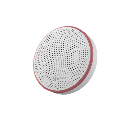 EZVIZ - Sirena Inalambrica  Con estrobo / Utiliza 4 Baterías CR123A ó Alimentación 12Vcc / Compatible con Kit de alarmas CS-B1 / Uso en Exterior