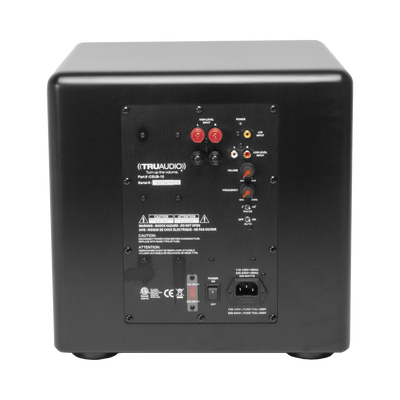 TRUAUDIO - Subwoofer compacto de 12 in |  2 radiadores pasivos | amplificador interno de 350W