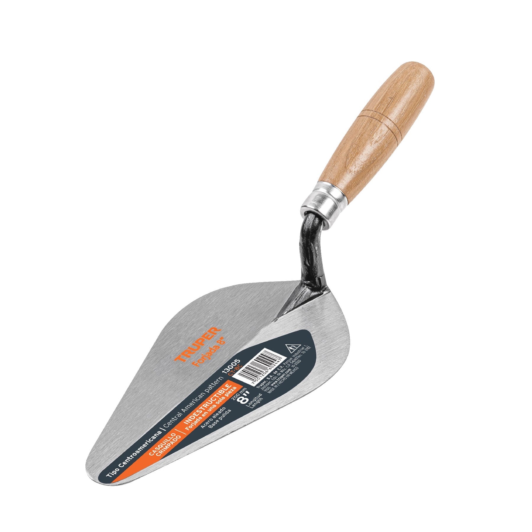 Cuchara para albañil 8' forjada tipo Centroamericana, TRUPER
