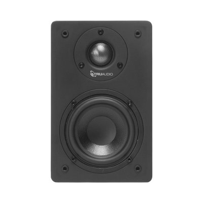 TRUAUDIO - Altavoz de Estantería | Woofer  de 4'' | Tweeter de 1 | Acabado negro mate | 40 watts | 8ohms
