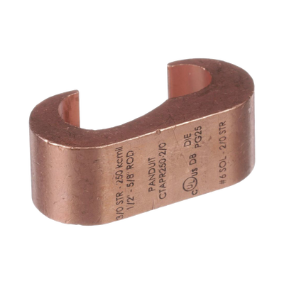 PANDUIT - Conector de compresión a tierra de cobre Panduit CTAPR2/0-2-L, 1Pz