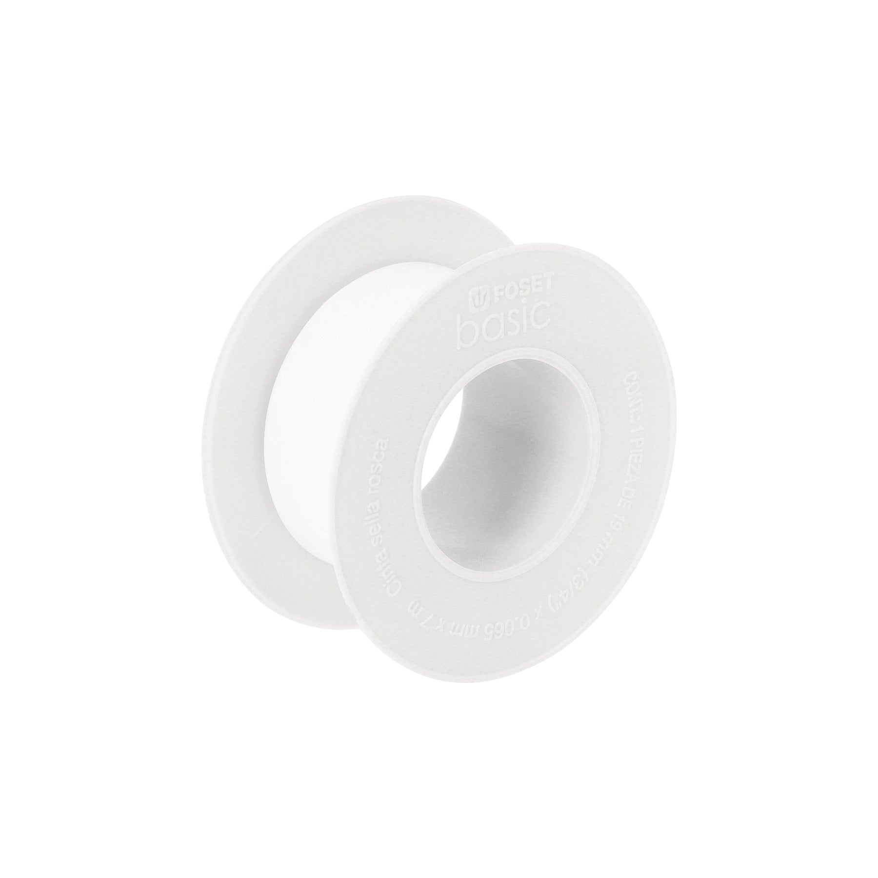 Cinta sella roscas 3/4' x 7 m, uso general, Foset Basic