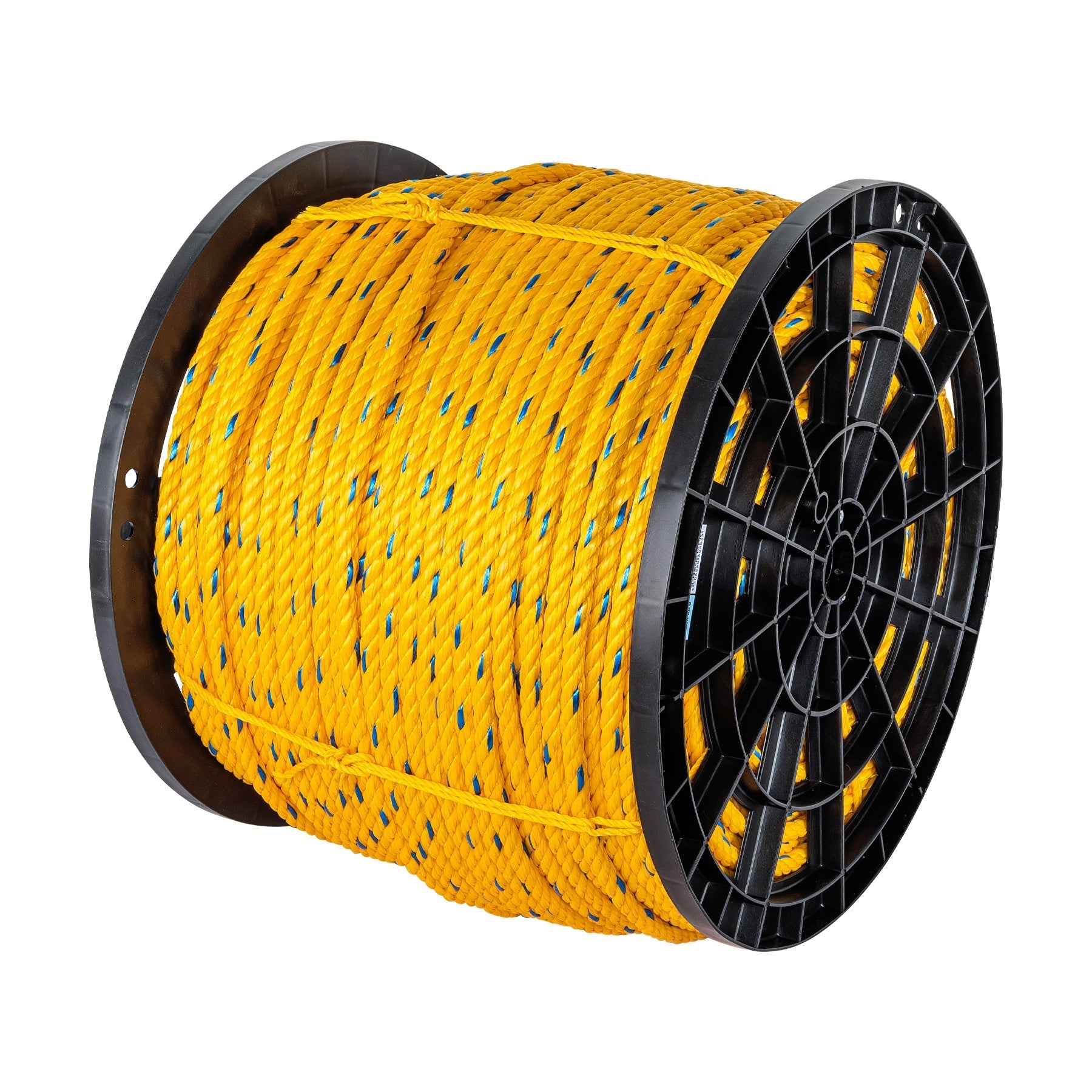 Kilo de cuerda amarilla de polipropileno 13mm, carrete 30kg
