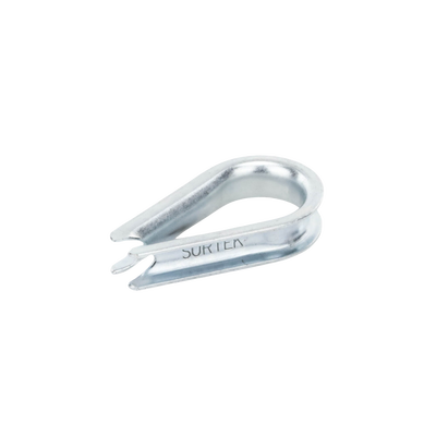 SURTEK - Guardacabos/cuello 1/4" acero con electro galvanizado.