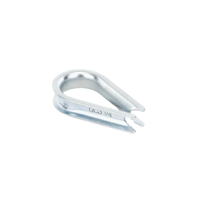 SURTEK - Guardacabos/cuello 1/4" acero con electro galvanizado.