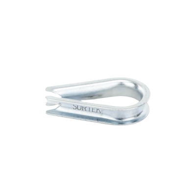 SURTEK - Guardacabos/cuello 1/4" acero con electro galvanizado.