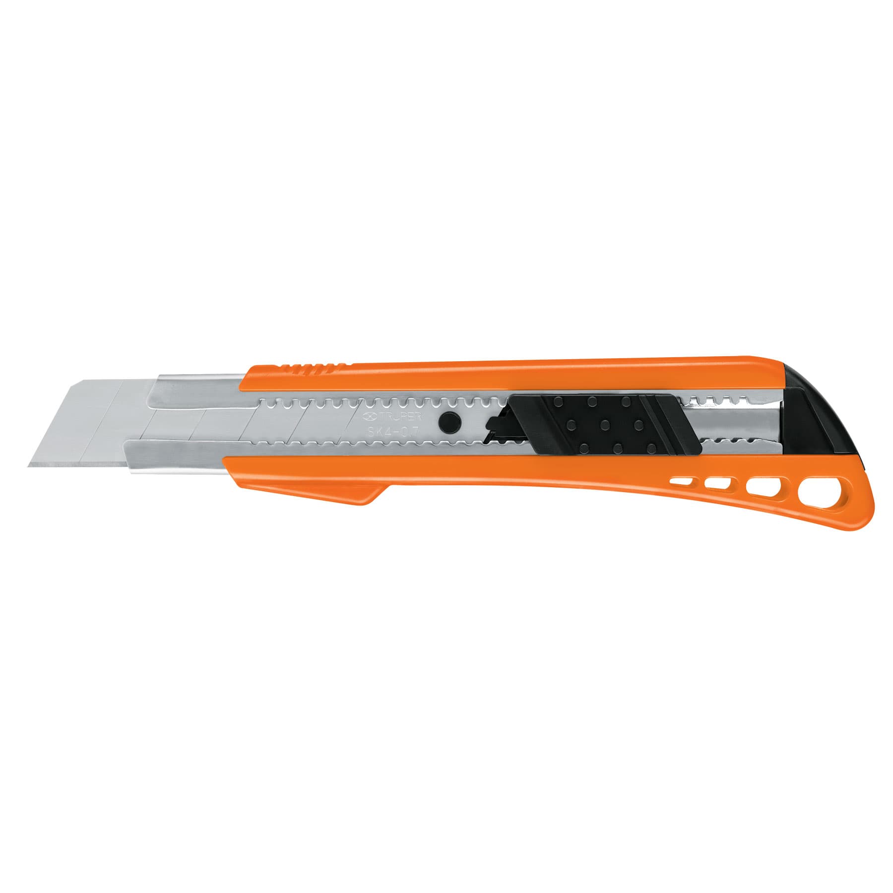 Cutter 25 mm reforzado de plastico con alma metalica, Truper