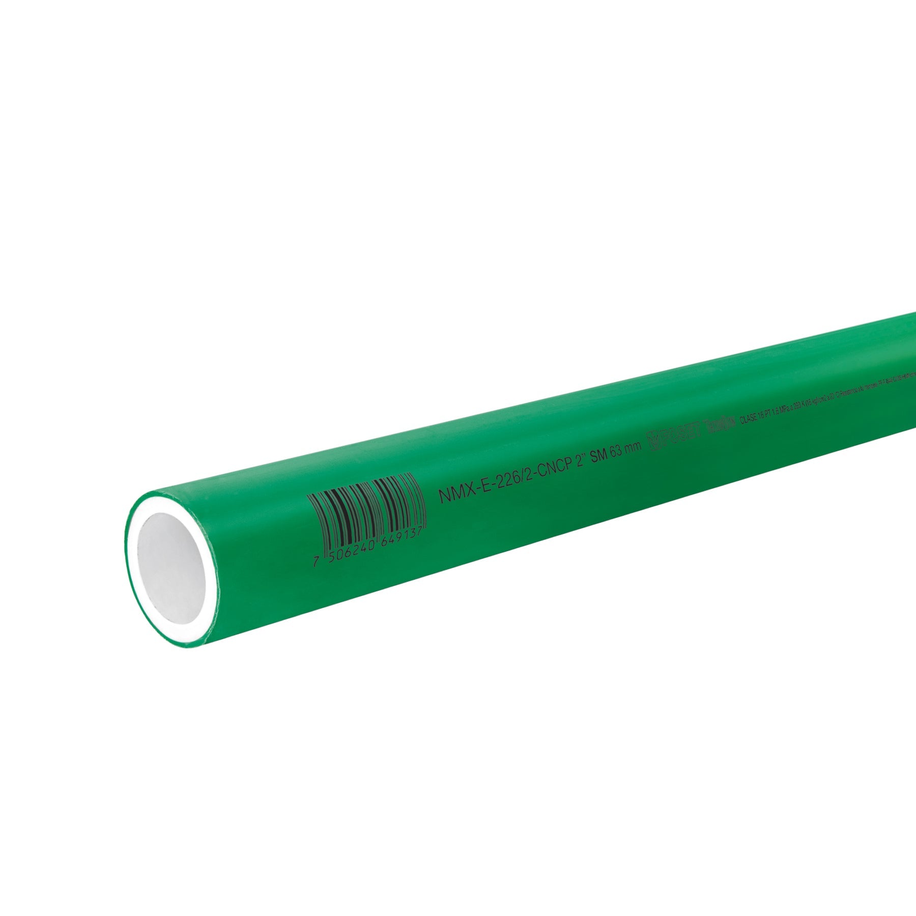 Tubo de 63mm (2') PPR hidraulico, 4m, 5.4kg, FOSET