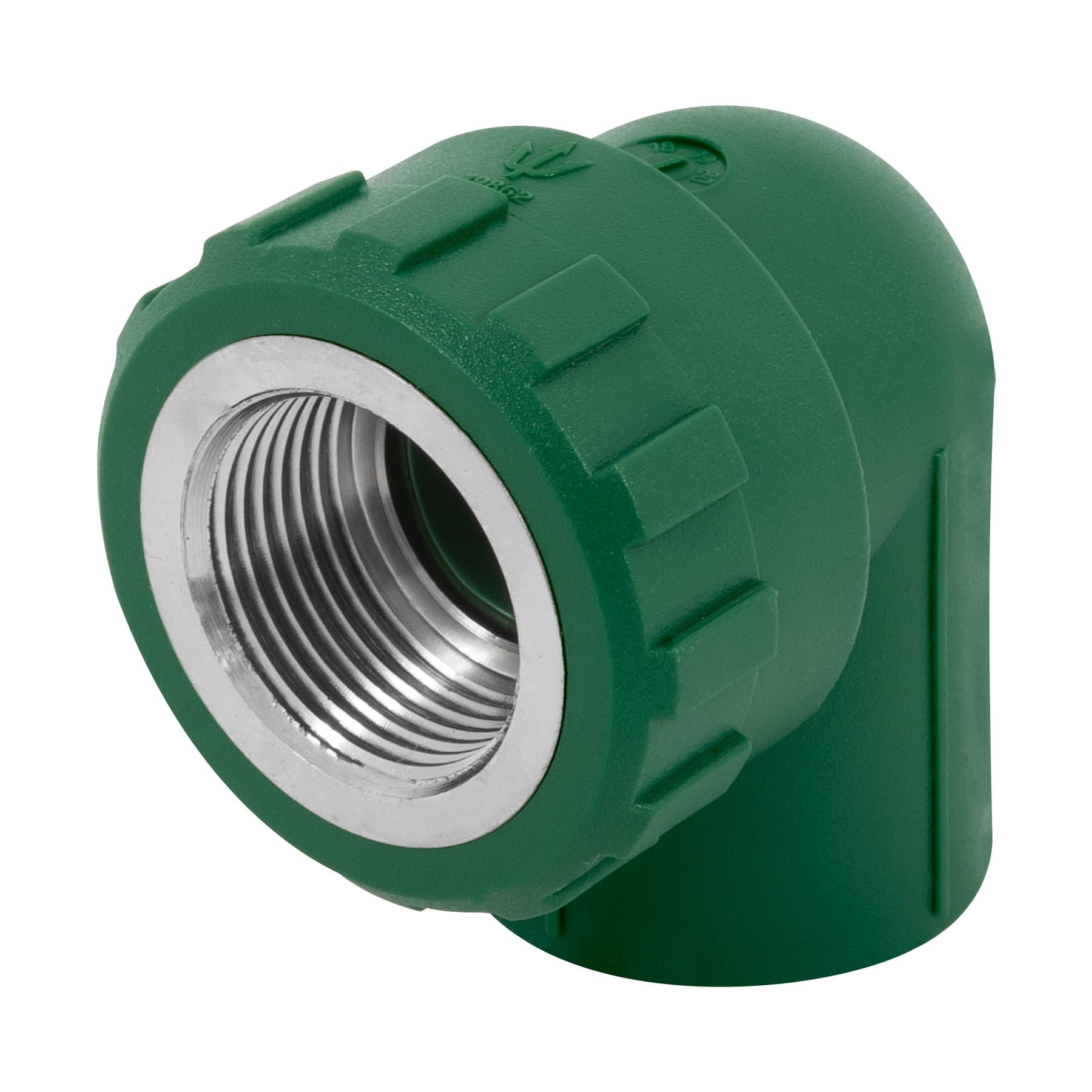 Codo 90¡ PPR, 3/4', rosca hembra con inserto metalico, Foset
